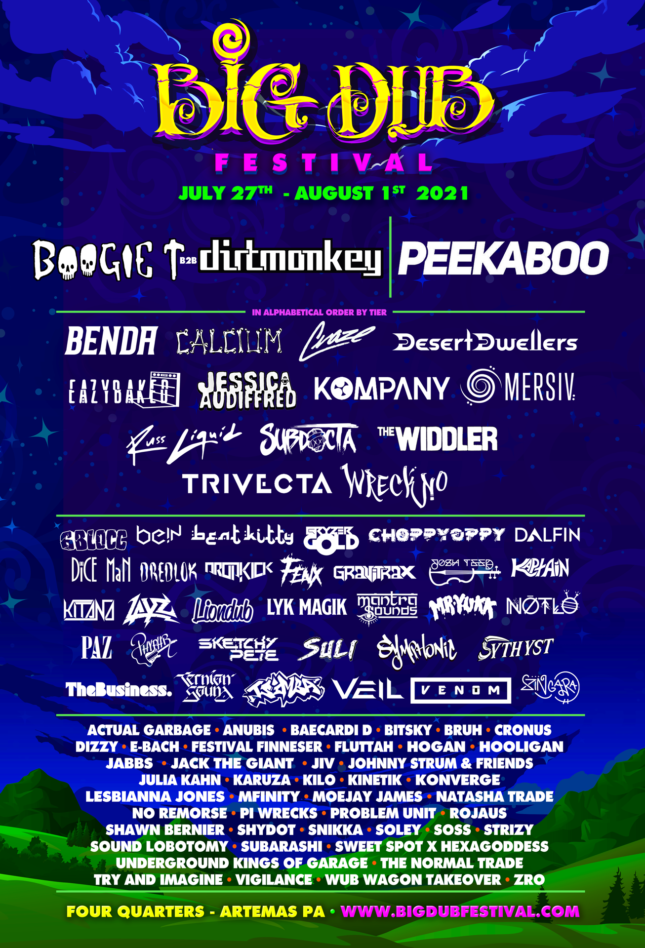 Lineup Big Dub Festival