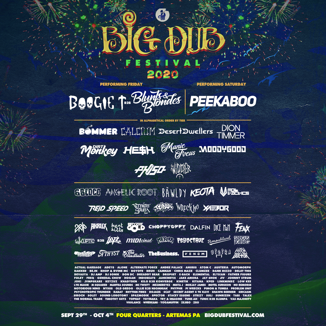 Lineup Big Dub Festival